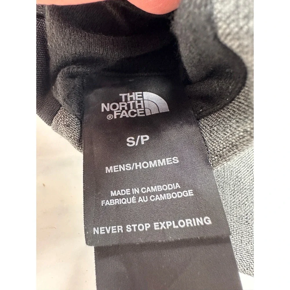 The North Face Touchscreen Gloves Heather Grey Black Mens Small